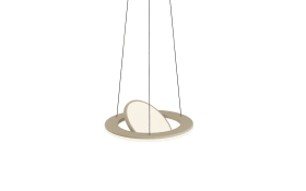 LED-Pendelleuchte Haley, sandfarbig, inkl. CCT und Höhenverstellung