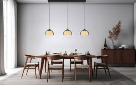 LED-Pendelleuchte Luxxo, grau, 3-flammig, inkl. Fernbedienung 