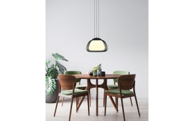 LED-Pendelleuchte Luxxo, grau, 1-flammig, inkl. Fernbedienung 