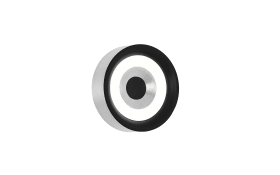 LED-Wandleuchte Speaker, schwarz/alufarbig