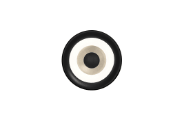 LED-Wandleuchte Speaker, schwarz/sandfarbig