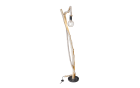 Standleuchte Nerida mit Hanfseil, 150 cm