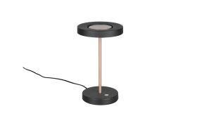 Tischleuchte Guano, coffee/schwarz