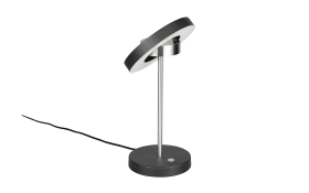 Tischleuchte Guano, nickel/schwarz