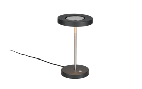 Tischleuchte Guano, nickel/schwarz