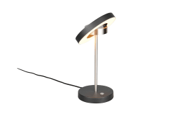 Tischleuchte Guano, nickel/schwarz