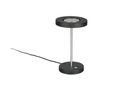 Tischleuchte Guano, nickel/schwarz