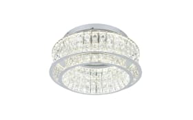 LED-Deckenleuchte Zevion, weiß/transparent, inkl. Switchdimmer