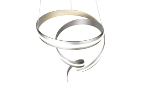 LED-Pendelleuchte Cinque Cisenna, nickelfarbig