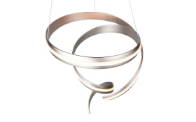 LED-Pendelleuchte Cinque Cisenna, nickelfarbig