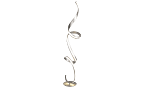 LED-Stehleuchte Cinque Cisenna, nickelfarbig