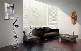 LED-Stehleuchte Cinque Cisenna, schwarz