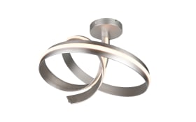 LED-Deckenleuchte Cinque Cisenna, nickelfarbig