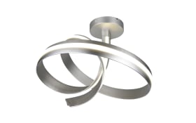 LED-Deckenleuchte Cinque Cisenna, nickelfarbig