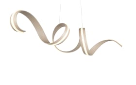 LED-Pendelleuchte Cinque Cisenna, beige