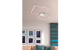 LED Deckenleuchte Hydra, chromfarbig, 65 cm