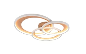 LED-Deckenleuchte Granada, grau/coffee, 71 cm