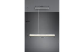LED-Pendelleuchte DUOline in nickel matt, 90 cm