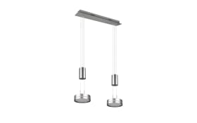 LED-Pendelleuchte Franklin, nickel, 55 cm