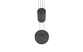LED-Pendelleuchte Franklin, anthrazit, 14 cm