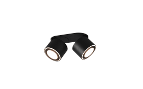 LED-Ein-/Aufbauspot Taurus, schwarz matt, 18 cm