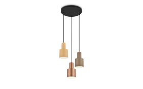 Pendelleuchte Agudo, mehrfarbig, 3 flammig, 37 cm