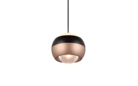 LED-Pendelleuchte Orbit, schwarz/coffee, 1-flammig, 15,5 cm, inkl. Dimmfunktion