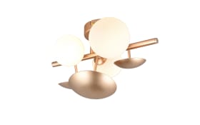 Wandleuchte Bubble, goldfarbig/weiß, 30 cm