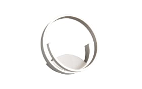 LED-Wandleuchte Cinque Cinardi, nickelfarbig, inkl. Dim to Warm Funktion