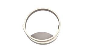 LED-Wandleuchte Cinque Cinardi, nickelfarbig, inkl. Dim to Warm Funktion