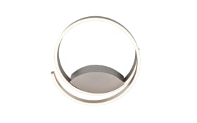 LED-Wandleuchte Cinque Cinardi, nickelfarbig, inkl. Dim to Warm Funktion