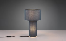 Tischleuchte Bale, blau, 40 cm