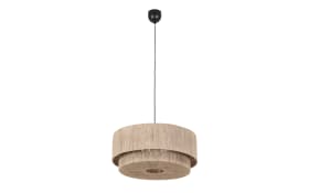 Pendelleuchte Smilla, Jute/schwarz, 60 cm 