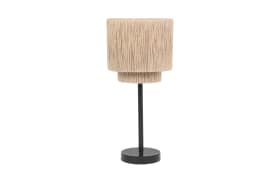 Tischleuchte Smilla, Jute/schwarz