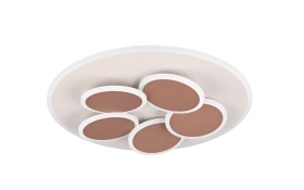LED-Deckenleuchte CCT Mandala, grau/gold, inkl. Fernbedienung