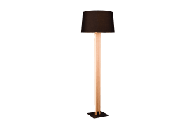 LED-Standleuchte Rahul, holz/schwarz, inkl. Sensordimmer