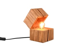 LED-Tischleuchte Treasure, holzfarbig