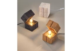 LED-Tischleuchte Treasure, holzfarbig