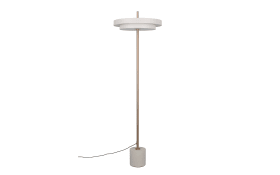 LED-Standleuchte Keaton, grau/coffee, inkl. Sensordimmer