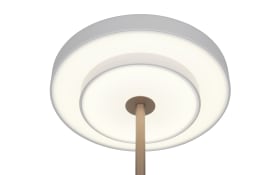 LED-Tischleuchte Keaton, grau/coffee, inkl. Sensordimmer