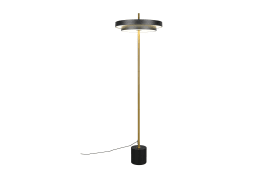 LED-Standleuchte Keaton, schwarz/gold, inkl. Sensordimmer