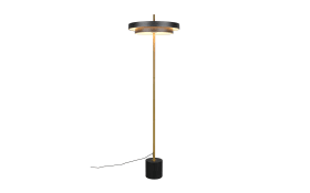 LED-Standleuchte Keaton, schwarz/gold, inkl. Sensordimmer
