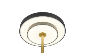 LED-Tischleuchte Keaton, schwarz/gold, inkl. Sensordimmer