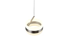 LED-Pendelleuchte Dios, nickelfarbig, 1-flammig