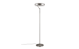 LED-Stehleuchte Dios, nickelfarbig