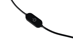 LED-Tischleuchte Dios, nickelfarbig