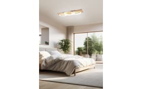 LED-Deckenleuchte Barca, holz/weiß