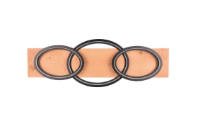 LED-Deckenleuchte Barca, holz/schwarz