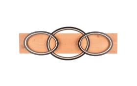 LED-Deckenleuchte Barca, holz/schwarz