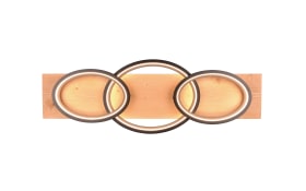 LED-Deckenleuchte Barca, holz/schwarz